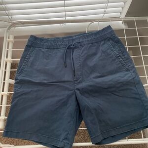 Zara Slate Blue Drawstring Shorts